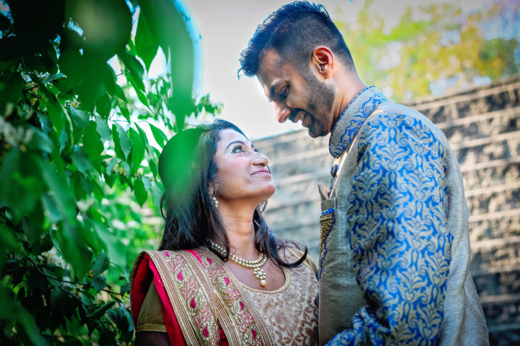 South Indian and Gujarati Fusion Engagement Photos