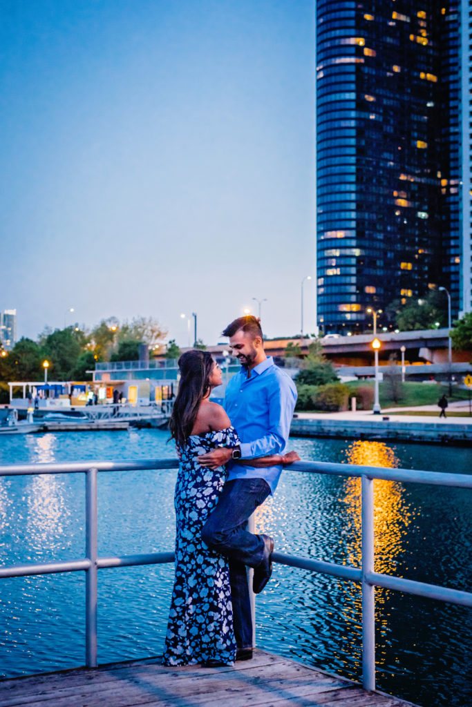 Gujarati and South Indian Fusion Engagement Photos